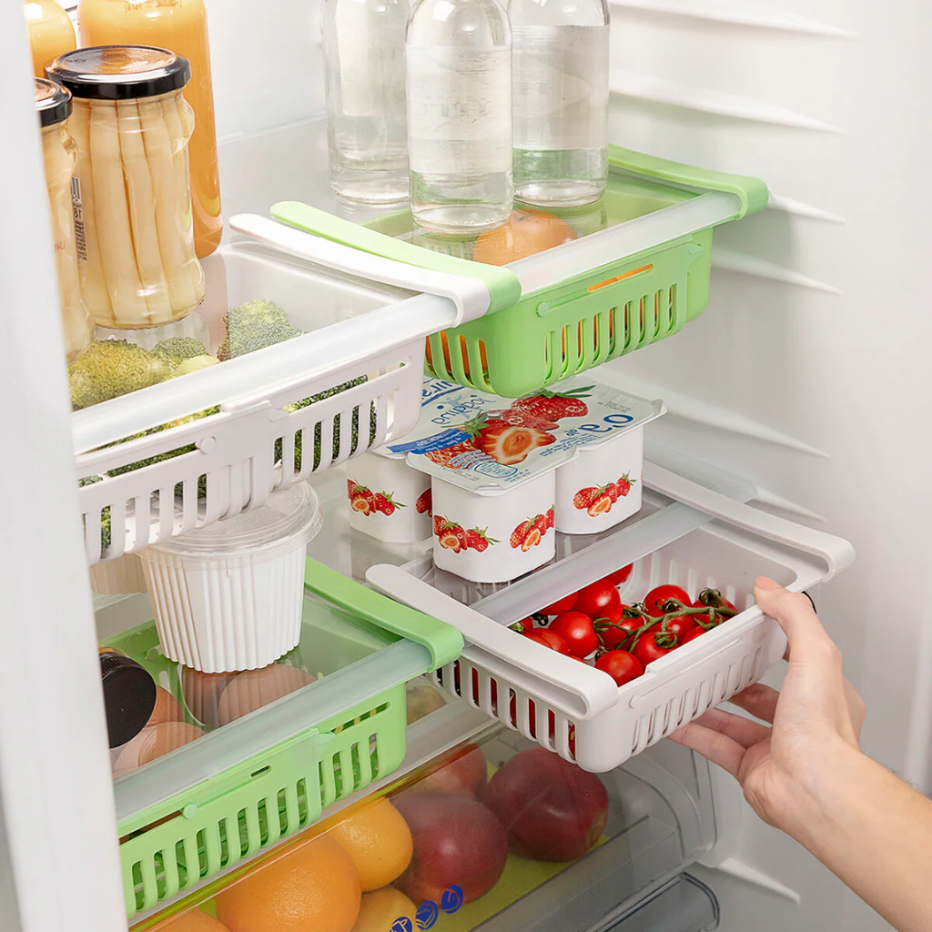 🧺 Organizador Ajustable para Heladera – PROMO 3×1