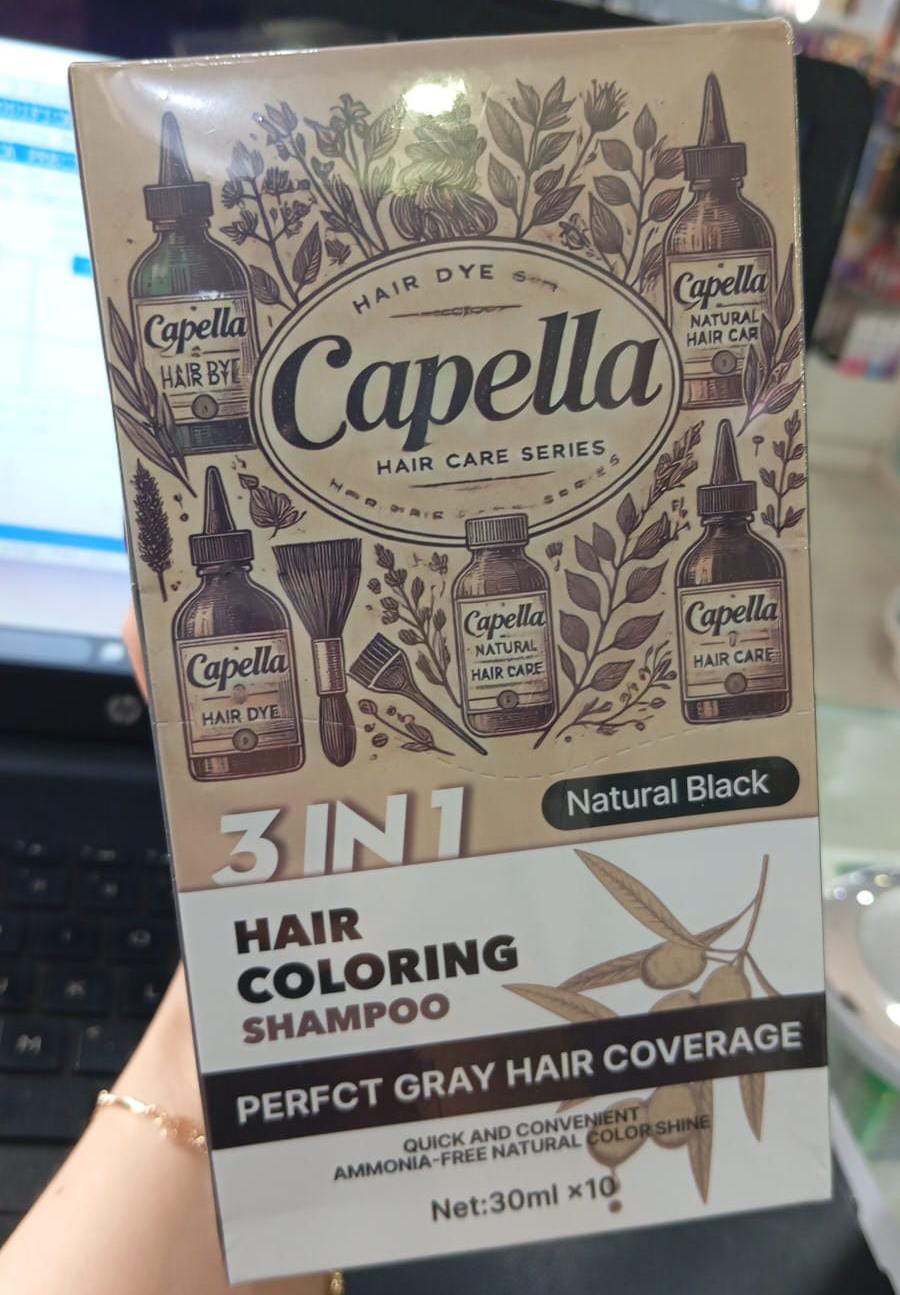 🔥 Shampoo Cubre Canas Capella 3 en 1 – Color Natural en Minutos + Cabello Nutrido ✨<br> <span style="color:#dc2626;font-weight:900;">🔥 OFERTA ESPECIAL: 20% DE DESCUENTO</span>