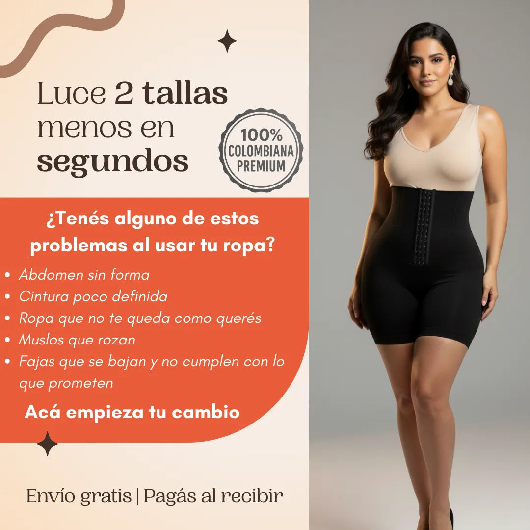 Short Faja Reforzado Premium – Moldea cintura, abdomen y muslos