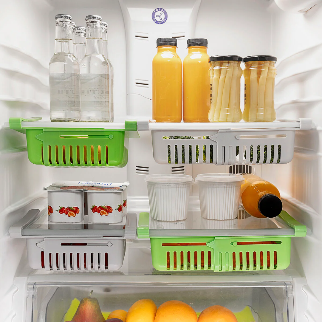 🧺 Organizador Ajustable para Heladera – PROMO 3×1