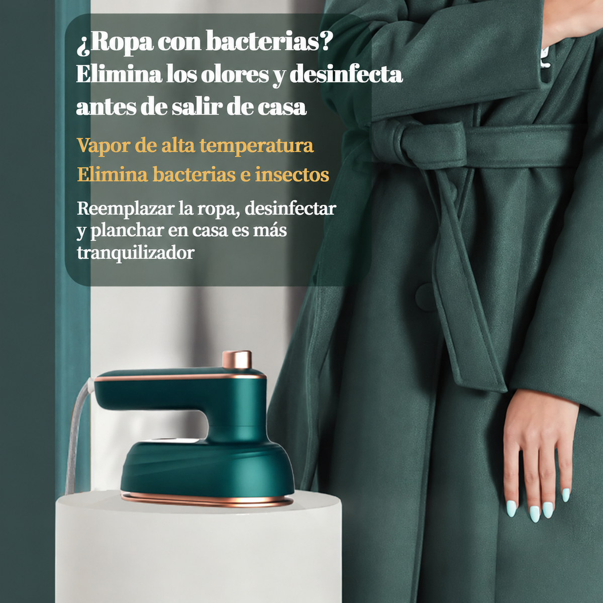 😍👔 Nunca Más Salgas con la Ropa Arrugada <br>✨ La Mini Plancha a Vapor que Te Salva Antes de Cada Salida ✨ <br> <span style="color:#dc2626;font-weight:900;">🔥 OFERTA ESPECIAL: 25% DE DESCUENTO🔥 </span>