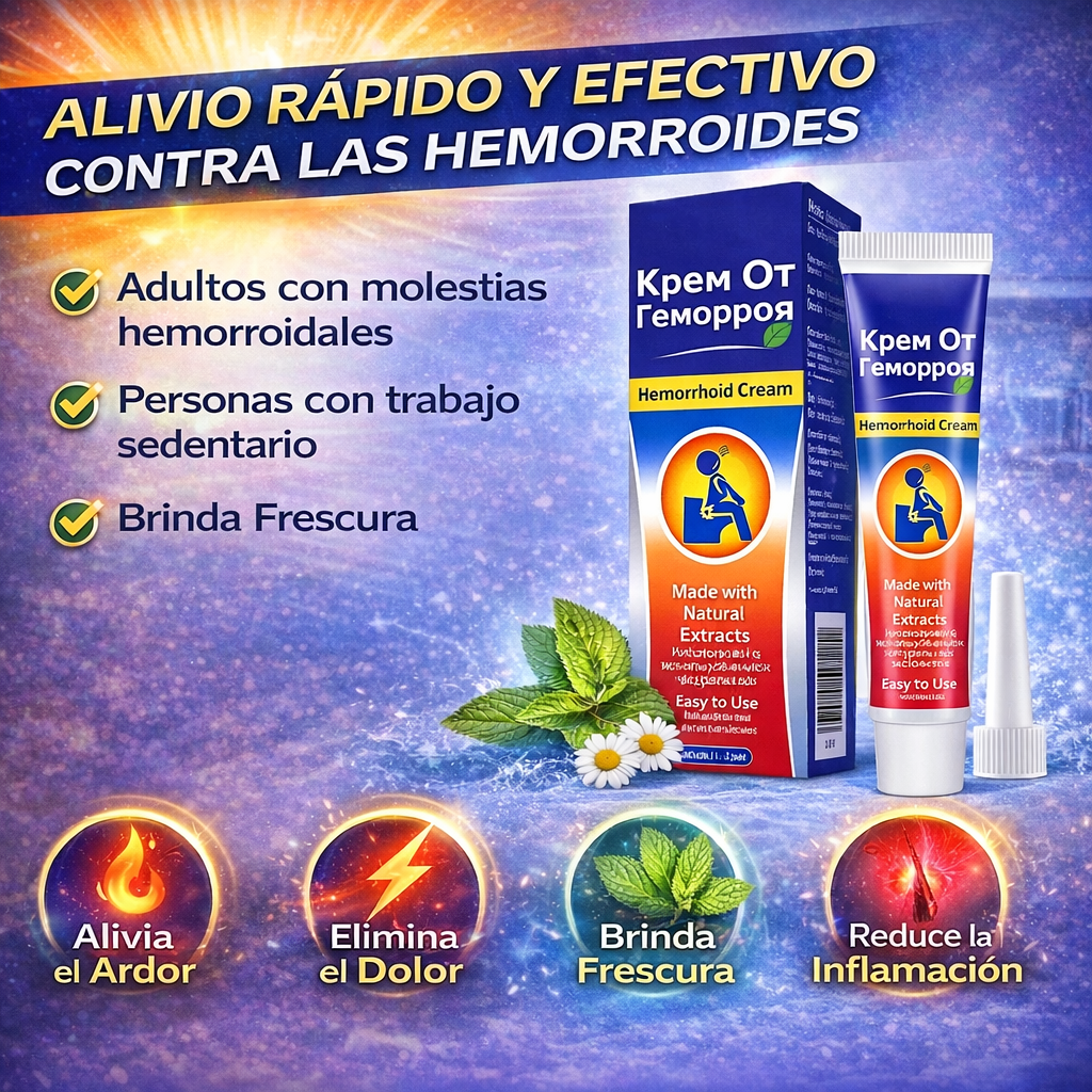 CREMA HEMORROIDAL - LA SOLUCIÓN PERFECTA