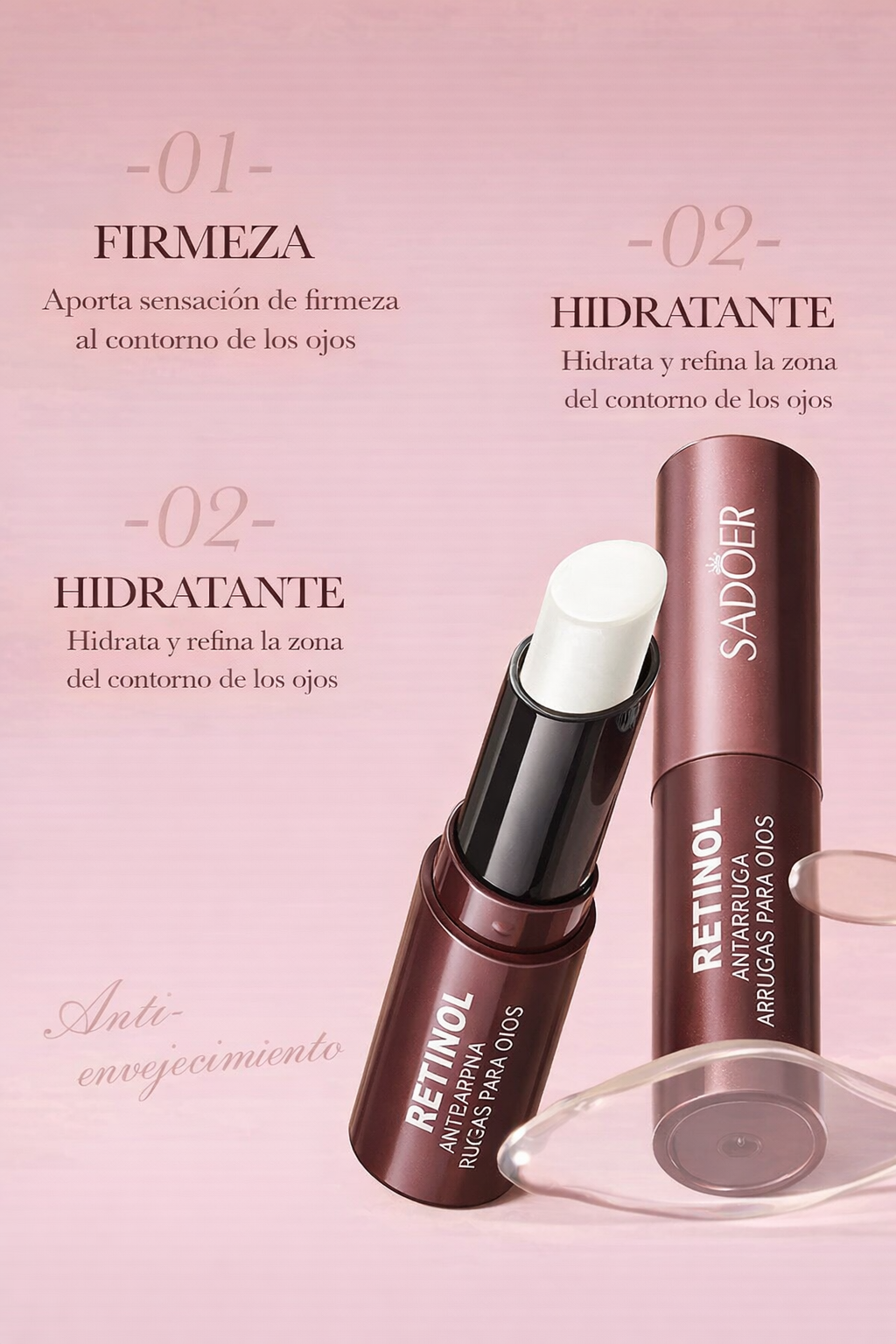 ✨ DESPIERTA UNA MIRADA MÁS JOVEN EN SOLO SEGUNDOS  SADOER Retinol Eye Stick – Firmeza, hidratación y efecto antiarrugas en una sola pasada  <br> <span style="color:#dc2626;font-weight:900;">🔥 OFERTA ESPECIAL: 25% DE DESCUENTO</span>