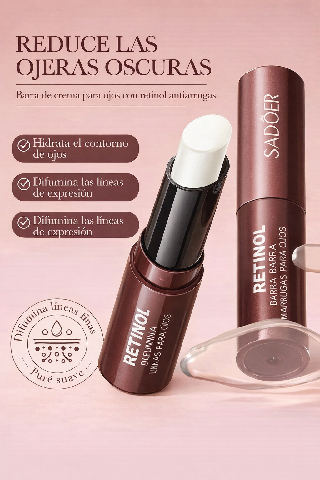 ✨ DESPIERTA UNA MIRADA MÁS JOVEN EN SOLO SEGUNDOS  SADOER Retinol Eye Stick – Firmeza, hidratación y efecto antiarrugas en una sola pasada  <br> <span style="color:#dc2626;font-weight:900;">🔥 OFERTA ESPECIAL: 25% DE DESCUENTO</span>