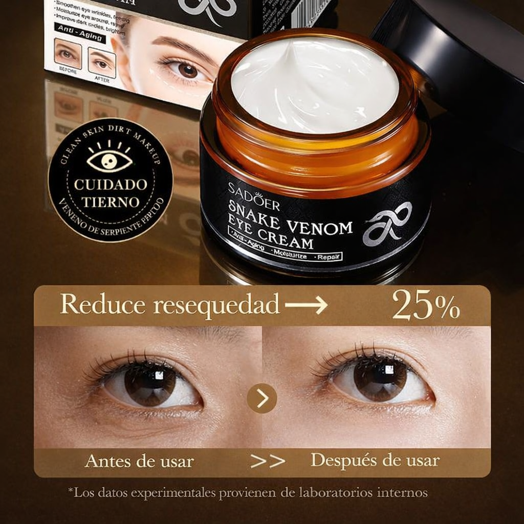 👀 El secreto del Veneno de Serpiente para una mirada más fresca, hidratada y descansada <br> <span style="color:#dc2626;font-weight:900;">🔥 OFERTA ESPECIAL: 25% DE DESCUENTO</span>