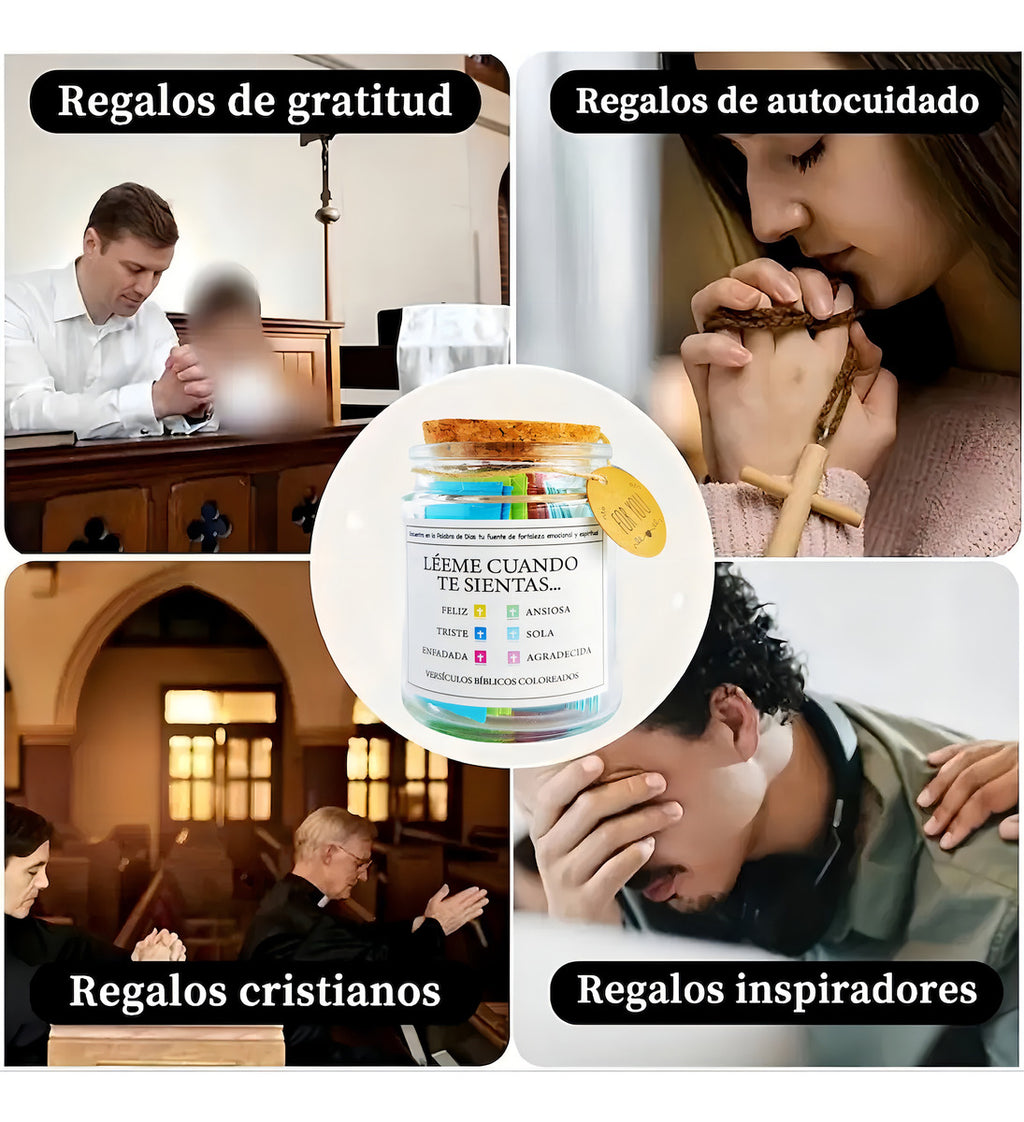 ❤️🙏 Un Mensaje de Dios Cada Día ✨ | Frasco de Versículos Bíblicos  <br> <span style="color:#dc2626;font-weight:900;">🔥 OFERTA ESPECIAL: 25% DE DESCUENTO</span>