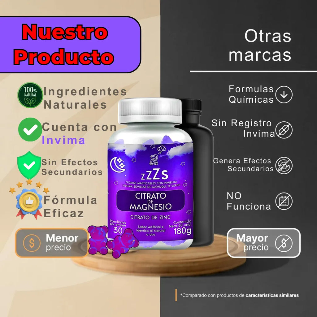 🌙😵‍💫 ¿Tu cuerpo está cansado pero tu mente no para? 💜🍬 <br>Gomitas para Dormir con Citrato de Magnesio – Armor For Health 💤<br> <span style="color:#dc2626;font-weight:900;">🔥 OFERTA ESPECIAL: 25% DE DESCUENTO🔥</span>