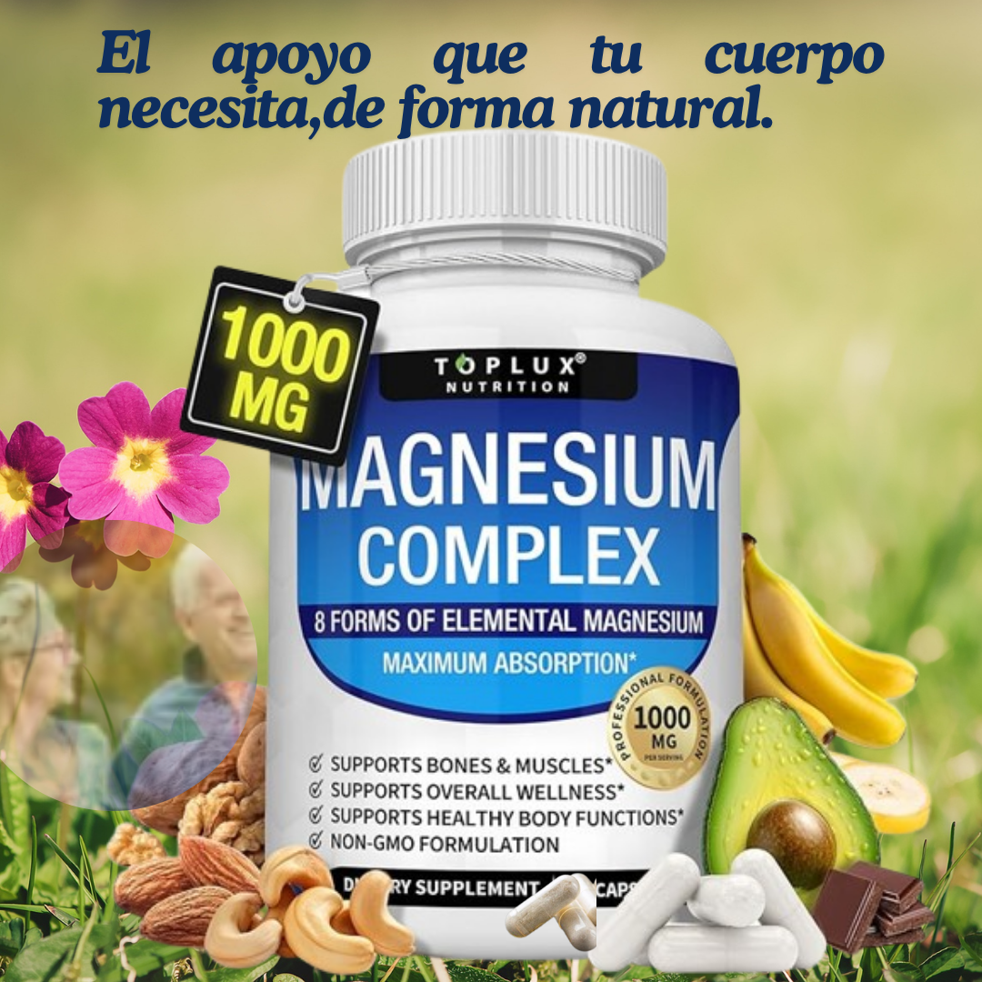 Magnesium Complex™ 8 en 1 💊 | Energía diaria, descanso profundo y equilibrio total (60 cápsulas)  <br> <span style="color:#dc2626;font-weight:900;">🔥 OFERTA ESPECIAL: 25% DE DESCUENTO</span>