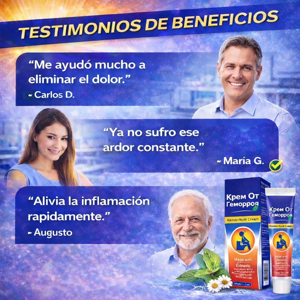 CREMA HEMORROIDAL - LA SOLUCIÓN PERFECTA