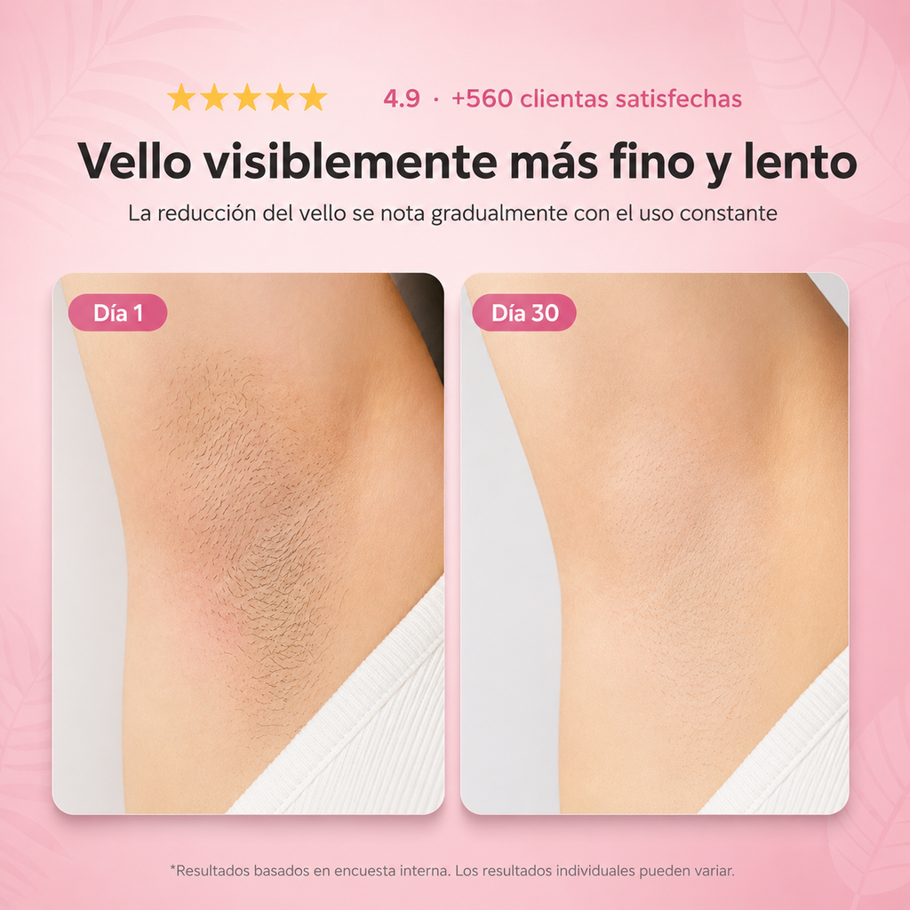 Menos vello. Sin dolor. Sin láser.