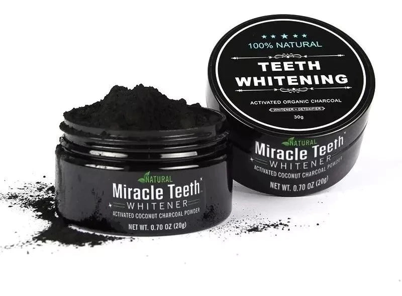 ✨ Miracle Teeth Whitener – Polvo Blanqueador Dental Natural con Carbón de Coco | Sin Peróxido | Como se ve en TV <br> <span style="color:#dc2626;font-weight:900;">🔥 OFERTA ESPECIAL: 25% DE DESCUENTO</span>