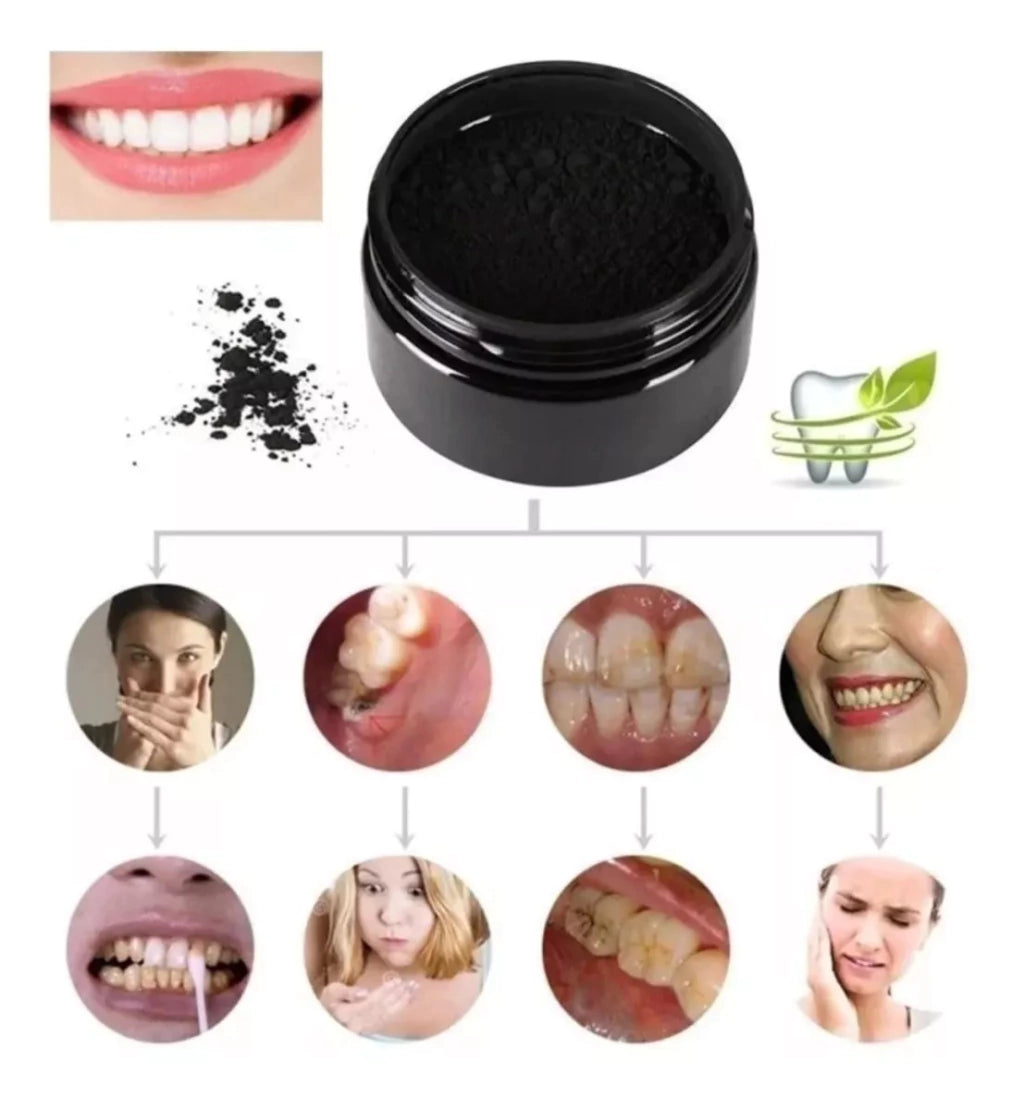 ✨ Miracle Teeth Whitener – Polvo Blanqueador Dental Natural con Carbón de Coco | Sin Peróxido | Como se ve en TV <br> <span style="color:#dc2626;font-weight:900;">🔥 OFERTA ESPECIAL: 25% DE DESCUENTO</span>