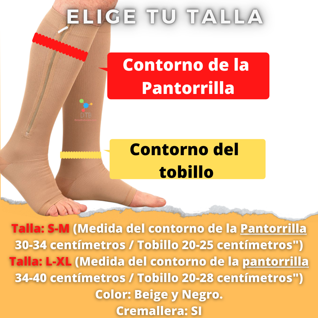 🦵✨Medias de Compresión – Aliviá Dolor, Hinchazón y Várices Desde el Primer Uso🦵✨  Paga 1 par y lleva 2 Pares✨