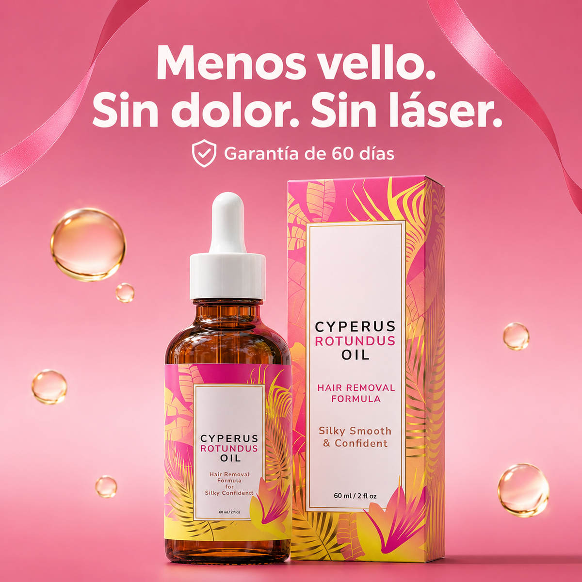 Menos vello. Sin dolor. Sin láser.
