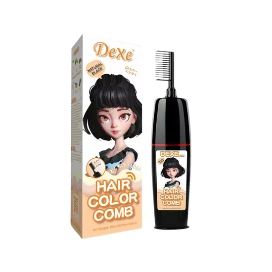 DEXE Hair Color Comb en tono Natural Black