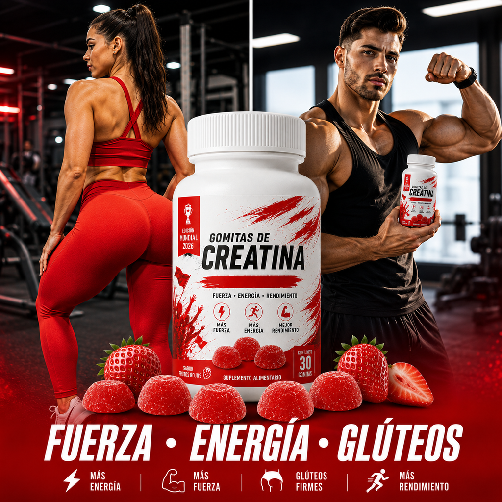 🔥🍓 GOMITAS DE CREATINA: MÁS FUERZA, MÁS RENDIMIENTO, CERO COMPLICACIONES 💪⚡ <br> <span style="color:#dc2626;font-weight:900;">🔥 OFERTA ESPECIAL: 25% DE DESCUENTO</span>