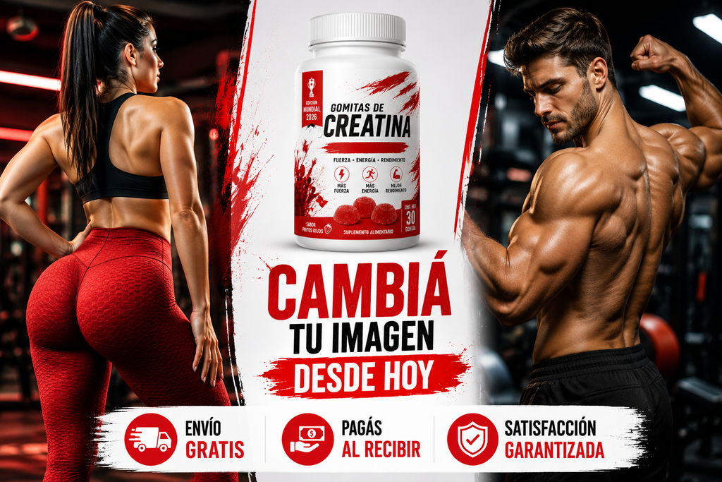 🔥🍓 GOMITAS DE CREATINA: MÁS FUERZA, MÁS RENDIMIENTO, CERO COMPLICACIONES 💪⚡ <br> <span style="color:#dc2626;font-weight:900;">🔥 OFERTA ESPECIAL: 25% DE DESCUENTO</span>