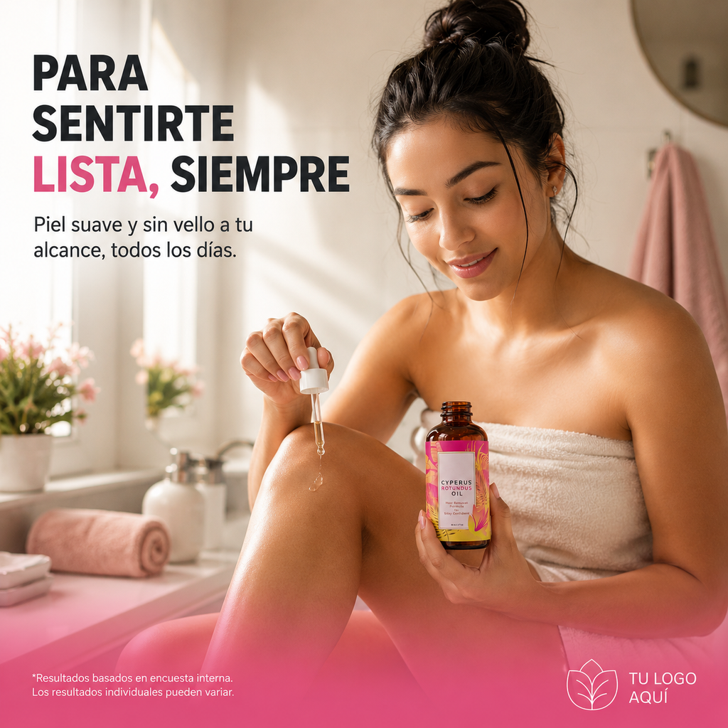 Menos vello. Sin dolor. Sin láser.