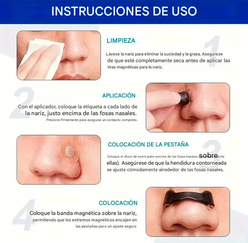 🚀 Tiras Nasales Magnéticas para Respirar Mejor (Kit 15 días)👃🏻- PROMO Pagas 1 Llevas 2 Kits<br> <span style="color:#dc2626;font-weight:900;">🔥 OFERTA ESPECIAL🔥 </span>