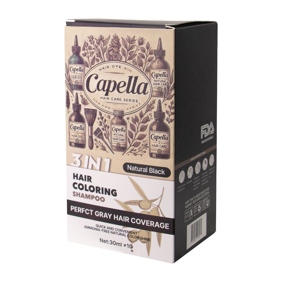 🔥 Shampoo Cubre Canas Capella 3 en 1 – Color Natural en Minutos + Cabello Nutrido ✨<br> <span style="color:#dc2626;font-weight:900;">🔥 OFERTA ESPECIAL: 20% DE DESCUENTO</span>